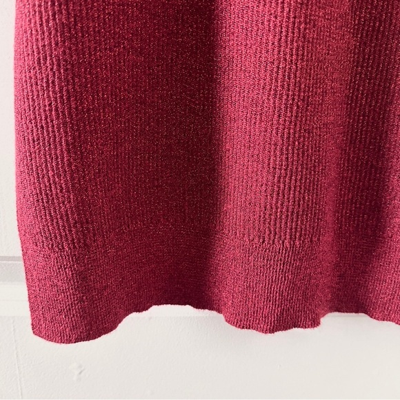 MICHAEL Michael Kors Red Metallic Knit Sleeveless Sweater Womens Size Medium NWT - Picture 16 of 17